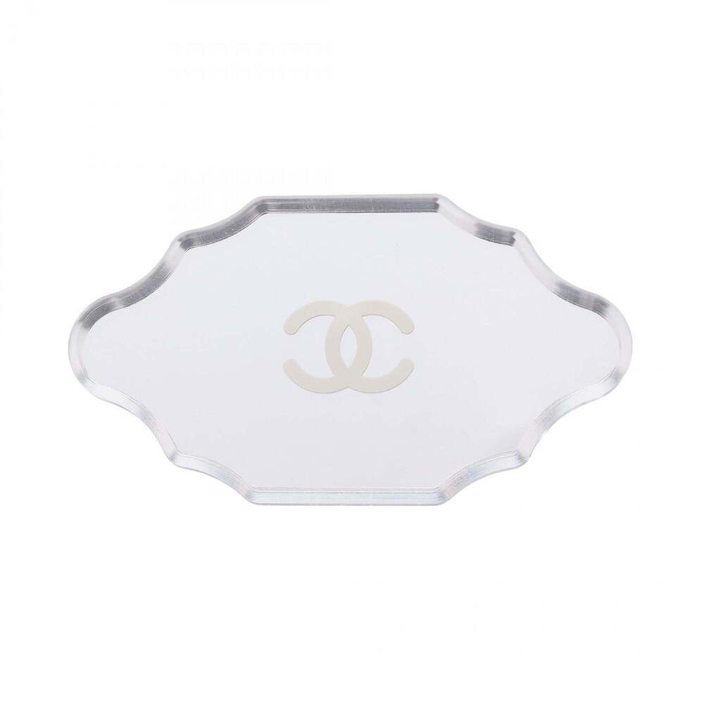 CHANEL Silver Logo Brooch - Picture 1 of 4